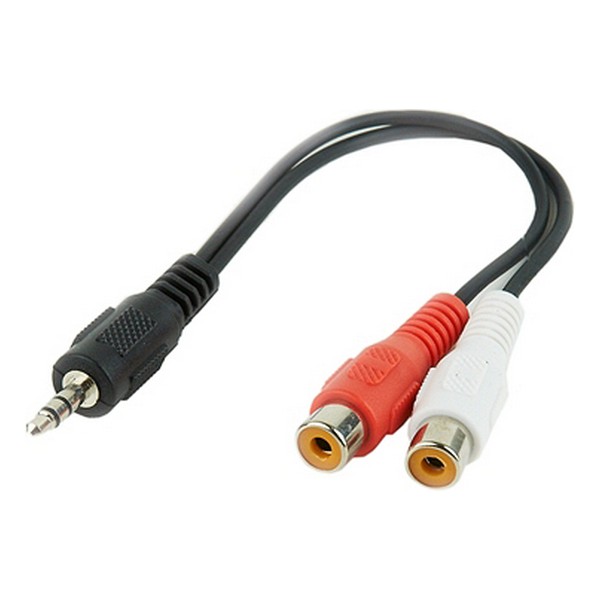 Audio Jack (3.5mm) to 2 RCA Cable GEMBIRD CCA-406 20 cm Black